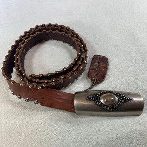 Fabio Corti vintage belt buckle Leather made in Italy